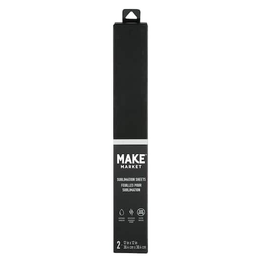 12" x 12" Solid Sublimation Sheets, 2ct. by Make Market®